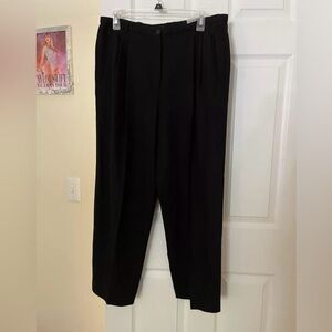 Giorgio Armani womens black trousers size 14